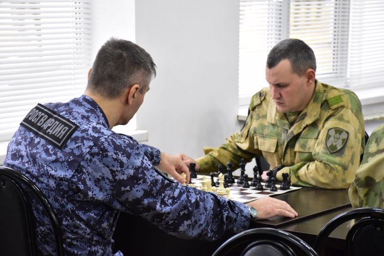 В Управлении Росгвардии по Республике Адыгея определились лучшие шахматисты