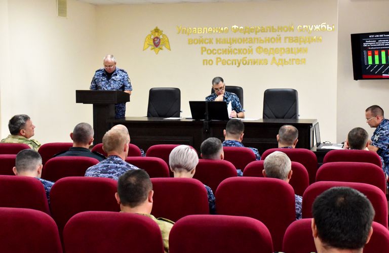 Итоги служебно-боевой деятельности за первую половину года региональных подразделений Росгвардия подведены в Адыгее 