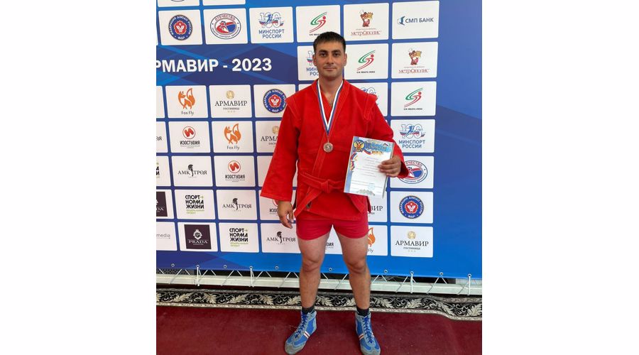 Росгвардейцы из Адыгеи стали призерами чемпионата Южного округа Росгвардии по самбо