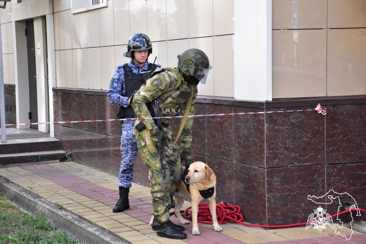 Росгвардия провела в Адыгее занятие с представителями службы судебных приставов