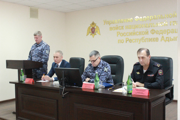 Росгвардейцы в Адыгее подвели итоги служебной деятельности за 2023 год 