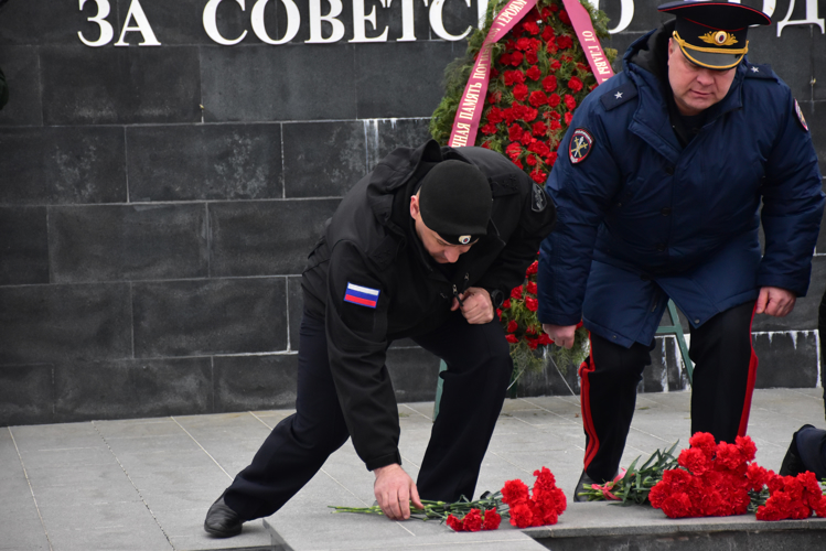 Офицеры Росгвардии в Адыгее стали участниками памятных мероприятий, посвященных  81 -й годовщине освобождения от немецко — фашистских захватчиков
