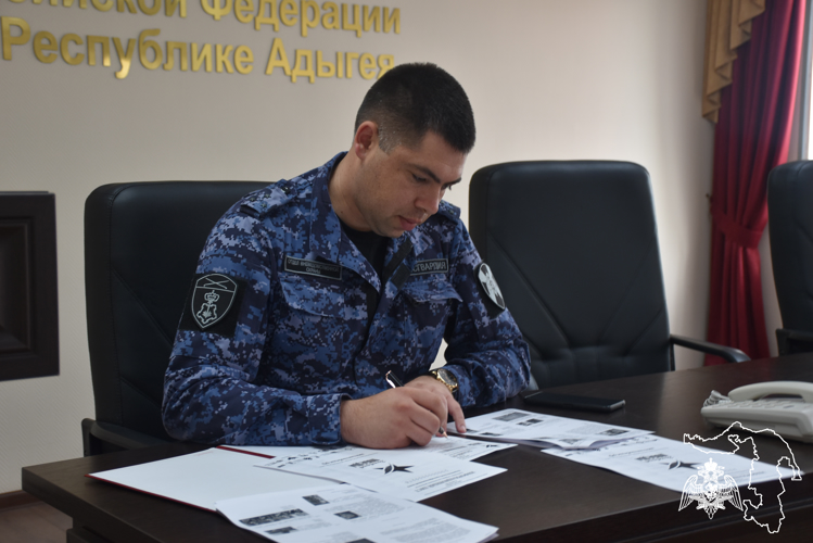 В Адыгее Росгвардия присоединилась к ежегодной патриотической акции «Диктант Победы»
