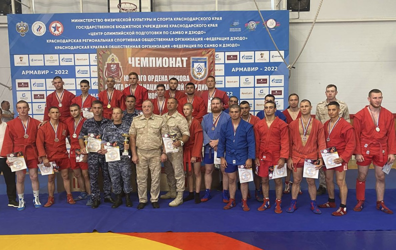 Призерами чемпионата по самбо Южного округа Росгвардии стала команда из Адыгеи
