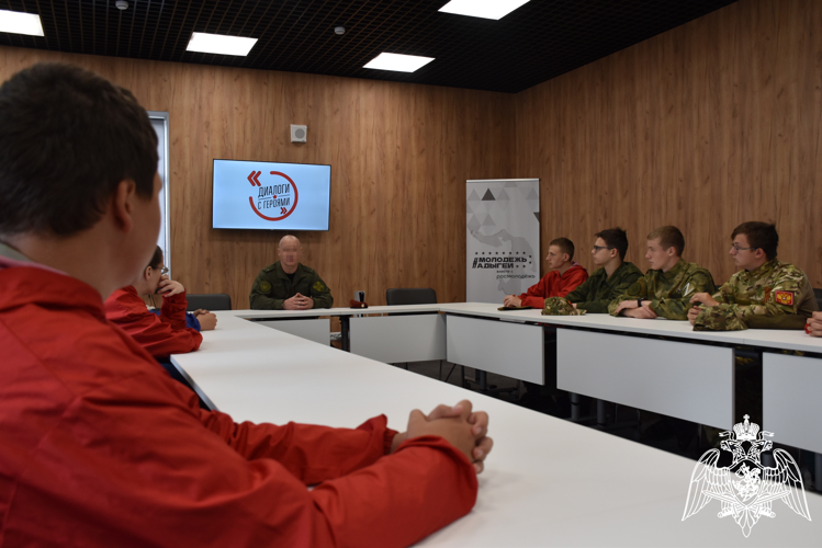 Участником проекта «Диалоги с Героями» в Адыгее стал представитель Росгвардии  