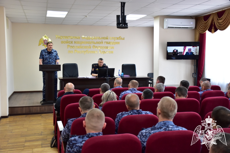 Подвели итоги деятельности Управления Росгвардии по Адыгее за первое полугодие