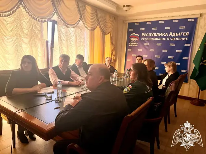 Представитель Росгвардии  принял участие в заседании оргкомитета «Победа» в Адыгее