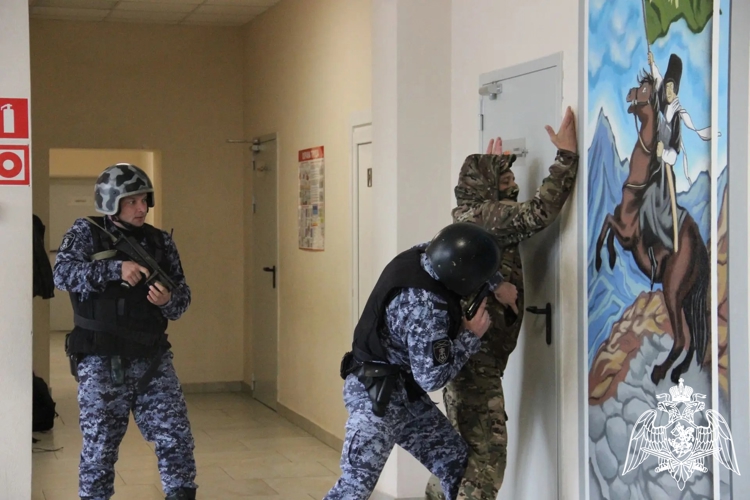 Росгвардия приняла участие во всероссийских учениях в Адыгее