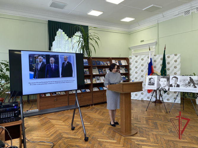 Росгвардейцы Адыгеи приняли участие в тематическом мероприятии в национальной библиотеке