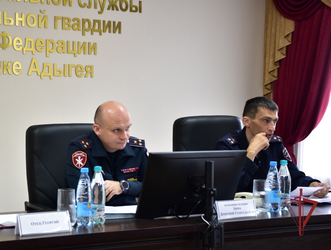 Заседание координационного совета по вопросам частной охранной деятельности состоялось в Управлении Росгвардии по Адыгее
