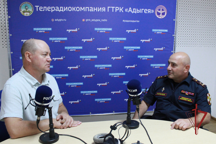 Представитель Росгвардии рассказал в эфире ГТРК «Адыгея» о военно-патриотическом воспитании молодежи