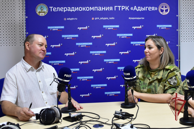 Представители Росгвардии стали гостями телерадиокомпании ГТРК «Адыгея»