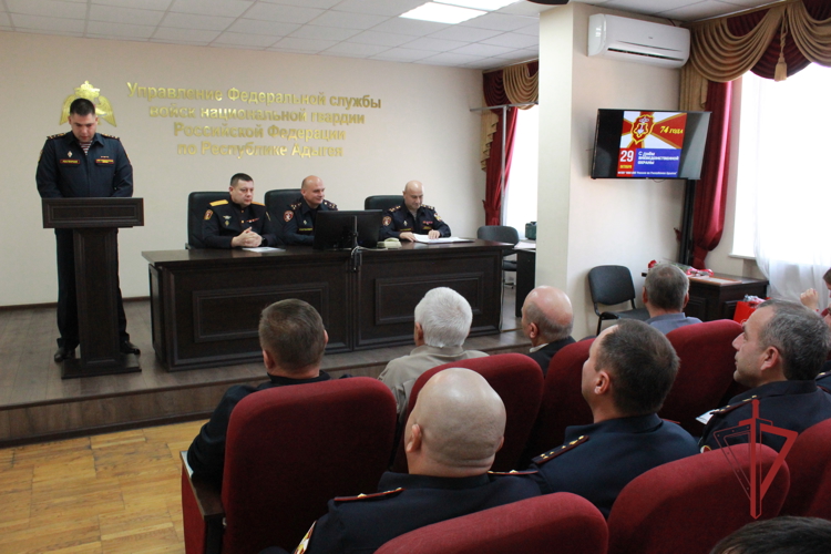 В Адыгее отметили годовщину образования вневедомственной охраны Росгвардии